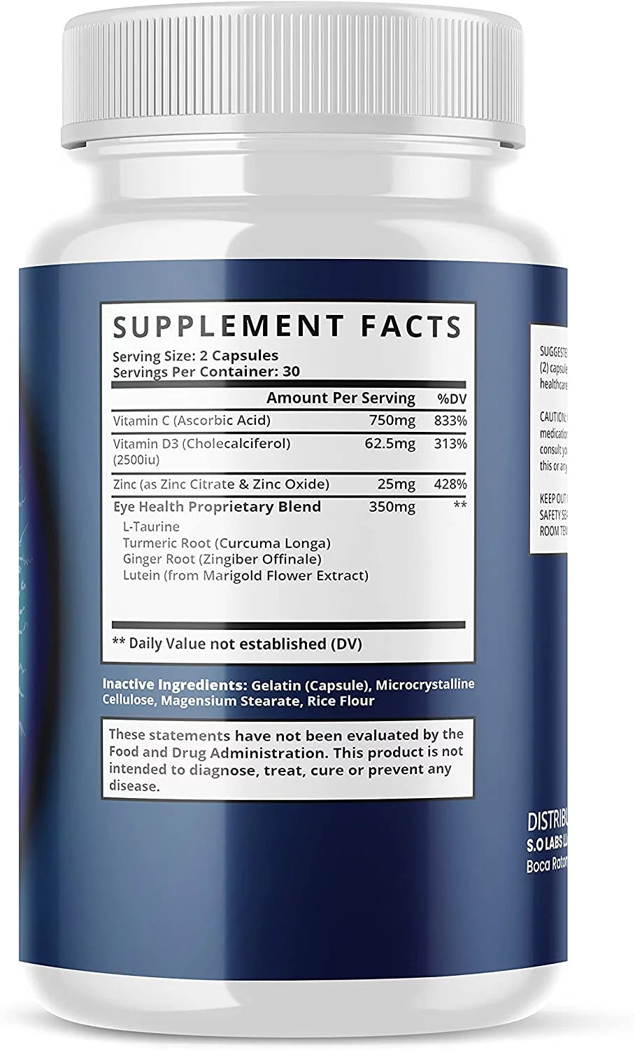 60 Capsules Eye Health Supplement O6047