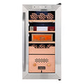 250 Cigar Cooler Humidor with Stainless Steel Trim Finish Cabinet, Spanish Cedar Wood Shelves and Drawer V787658