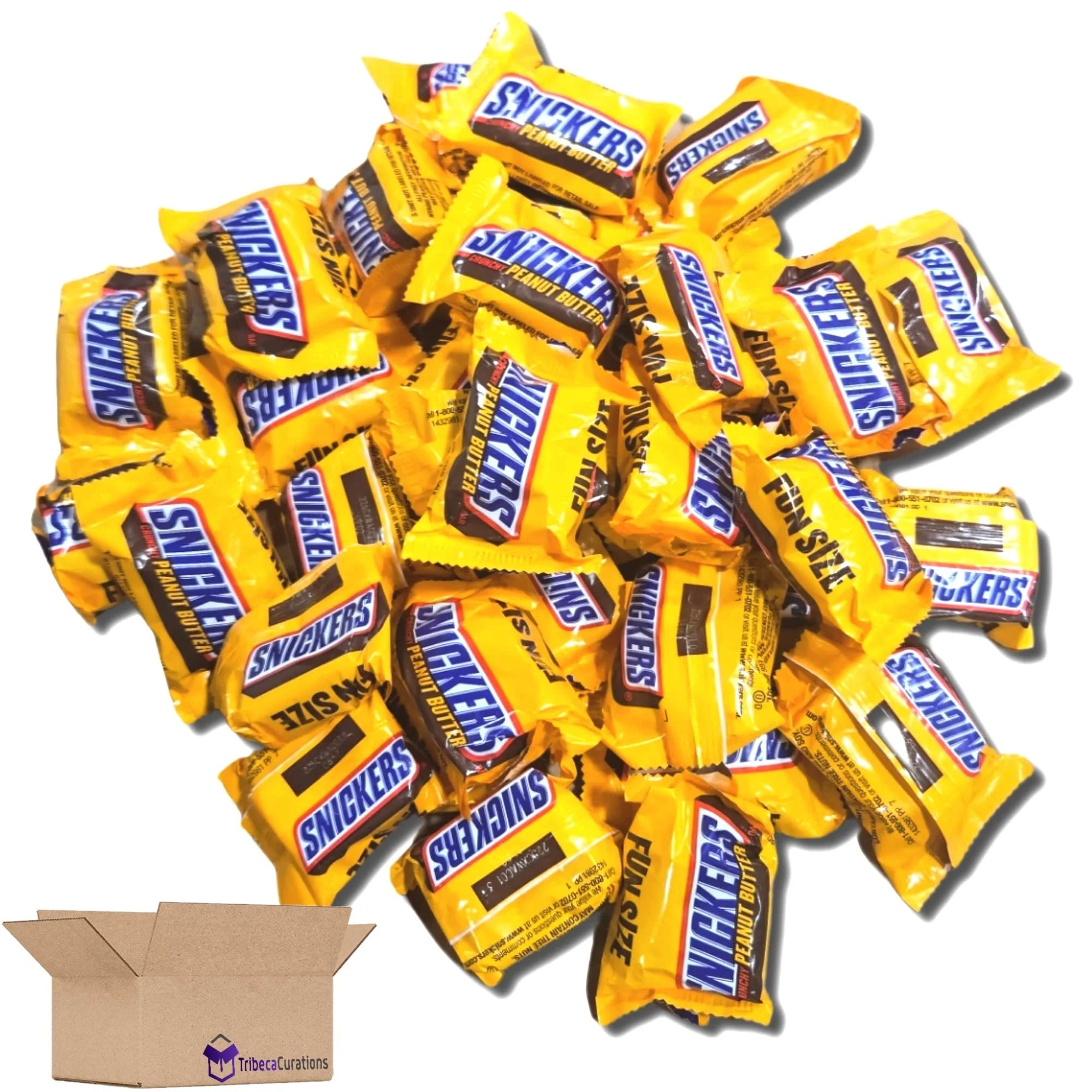 Crunchy Peanut Butter Fun Size Snickers Bulk Value Pack 5 Pounds Y961388