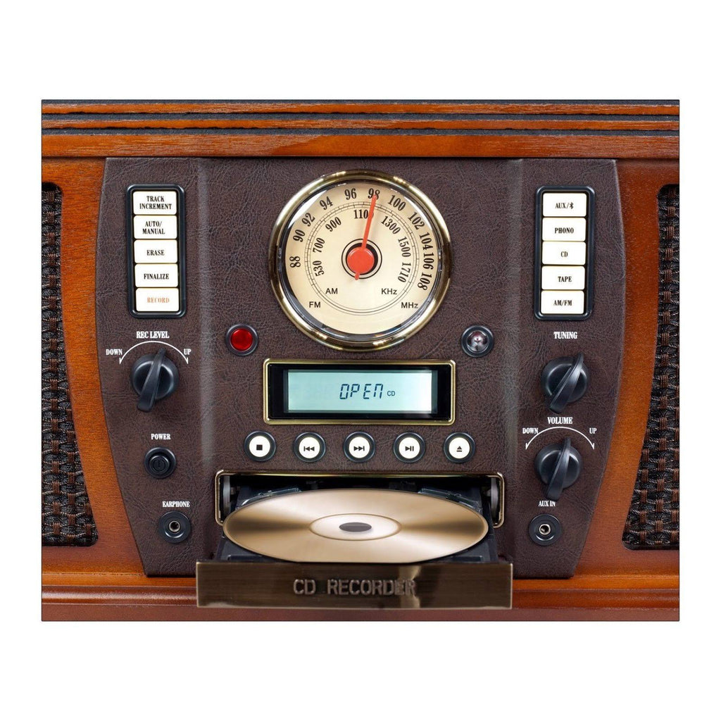 Wooden Turntable with Bluetooth O287156