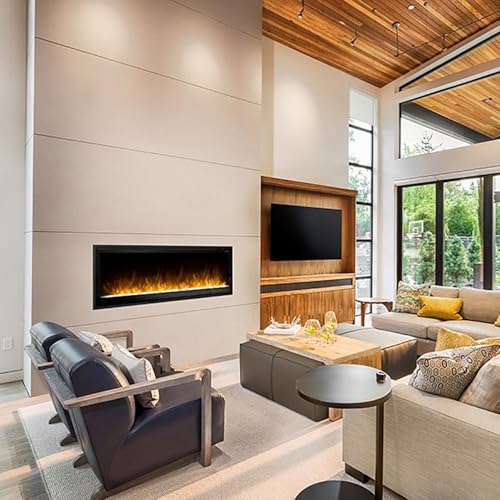 36 Inch Slim Linear Electric Fireplace with Remote M68988