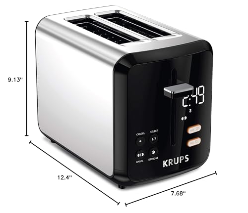 2 Slice Stainless Steel Toaster with Wide Slots L44467
