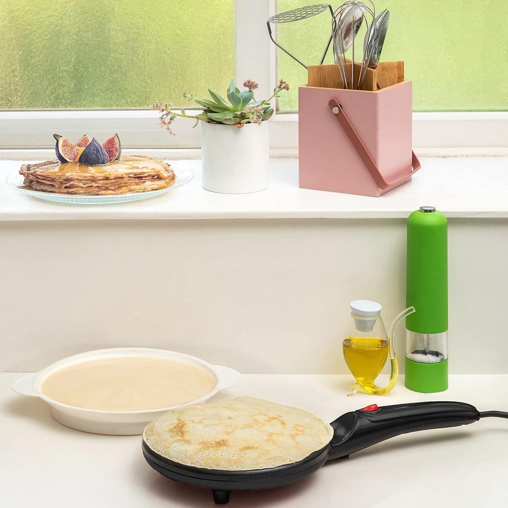 Electric Crepe Maker with Non-Stick Dipping Plate F91143