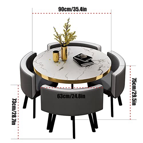 1 Table 4 Chairs Dining Table Set U59125