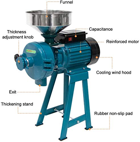 3000W Electric Grain Grinder Mill with Funnel A775169