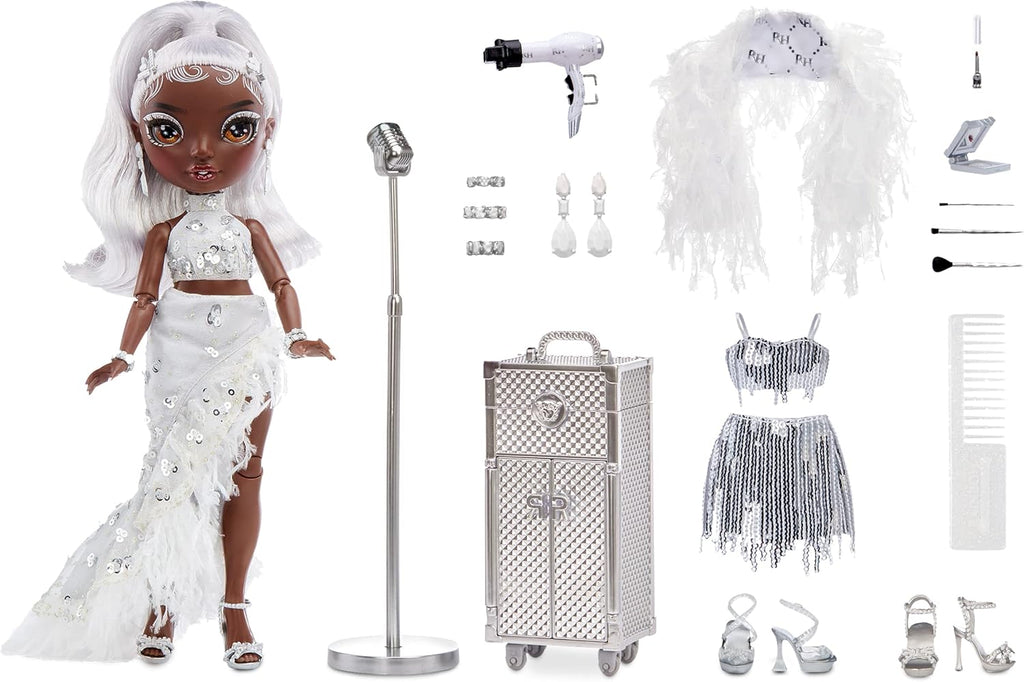 Rainbow High Posable Fashion Doll with 2 Designer Outfits & Vanity Playset K161