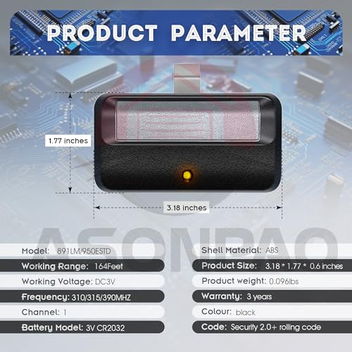 Garage Door Opener Remote J99710