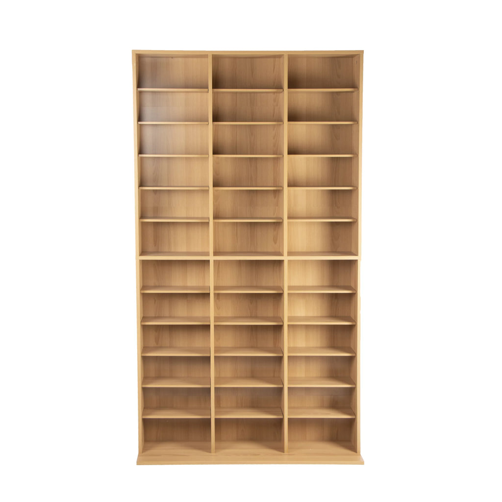 40"x71" Adjustable Wood Media Storage Shelf Bookcase L751