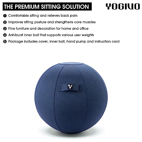 Exercise Ball Chair with Cover and Pump V986217