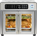 Extra Large French Door Air Fryer Toaster Oven Combo, Stainless Steel, 26QT Capacity X901583
