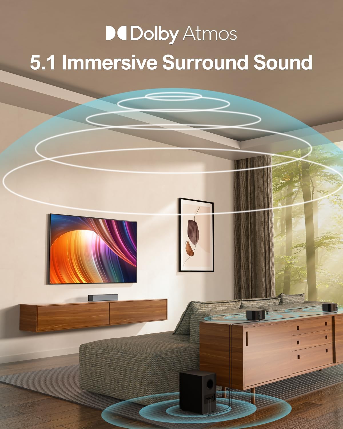 5.1 Sound Bar with Subwoofer U4606