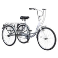 24'' 7 Speed 3 Wheel Tricycle with Shopping Basket D170088