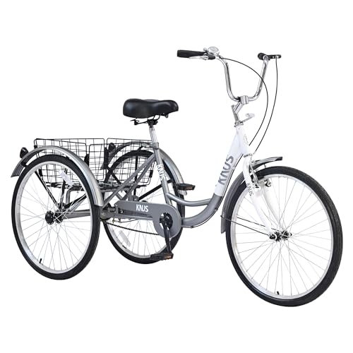 24'' 7 Speed 3 Wheel Tricycle with Shopping Basket D170088