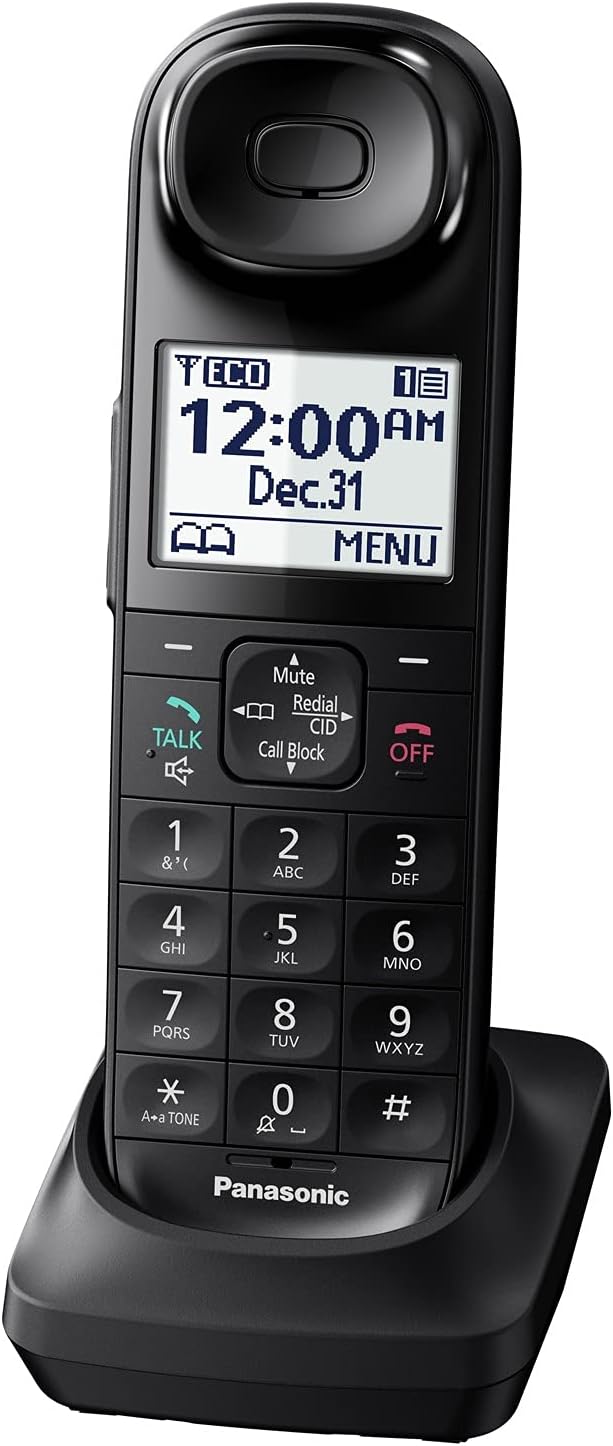 Black Cordless Phone Handset Accessory Z970747
