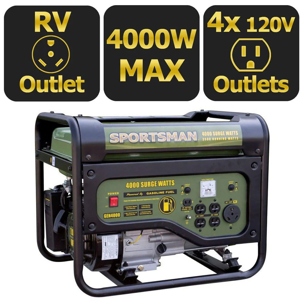 4000W Portable Gasoline Generator Q198