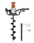 5.71 in 1500W 140 RPM Alloy Steel Earth Auger Drill Bit with Extension Rod Z544