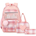 Purple School Backpack with Lunch Box P2132