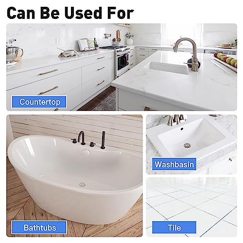 White Semi-Gloss Tub and Tile Refinishing Kit, 25-30sq.ft H1927