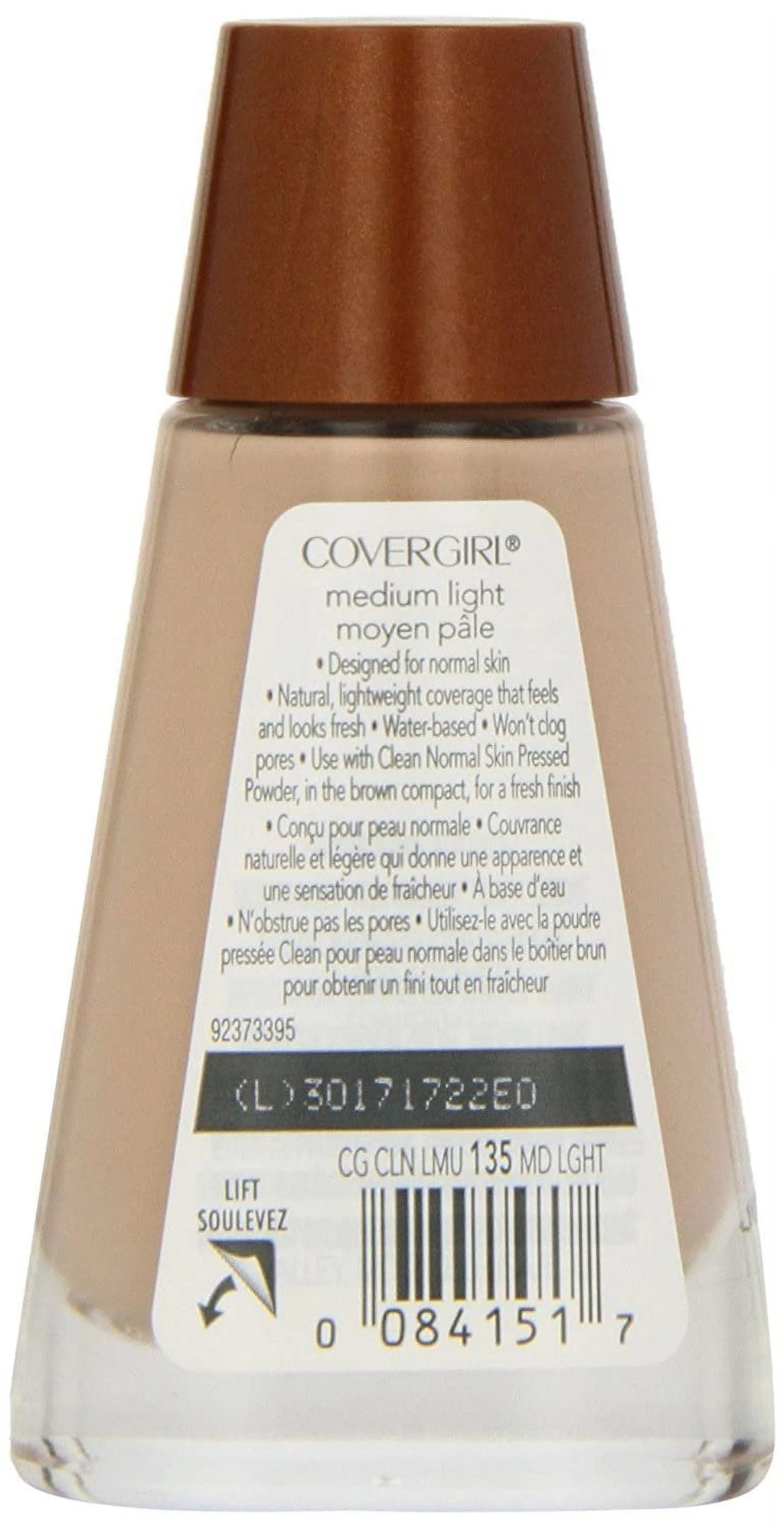 Medium Light 1.0-Ounce Liquid Makeup (Pack of 2) D394