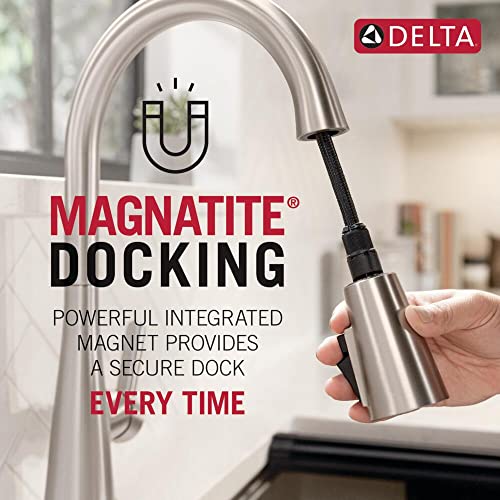 Brushed Nickel Kitchen Faucet with Pull Down Sprayer E448708