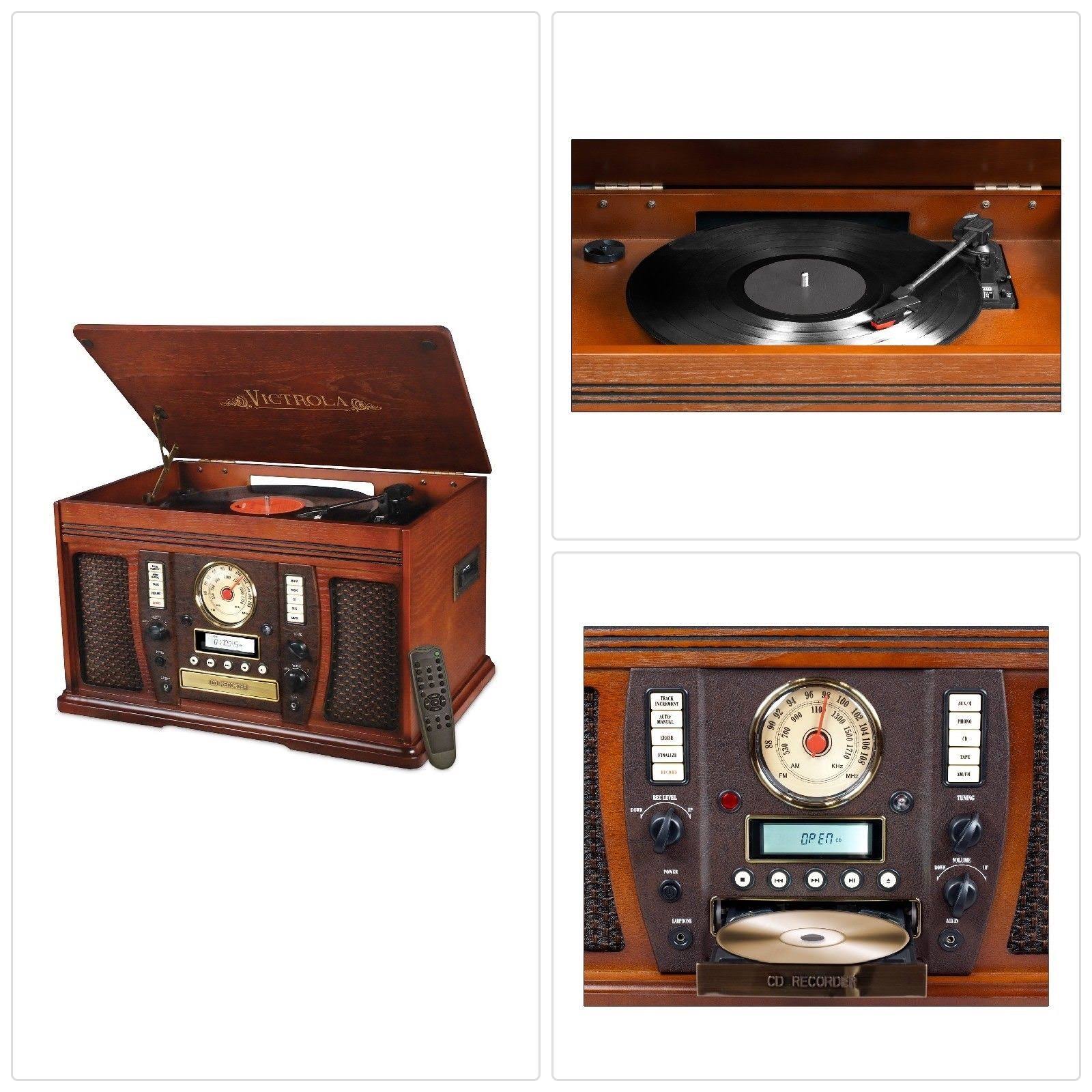 Wooden Turntable with Bluetooth O287156