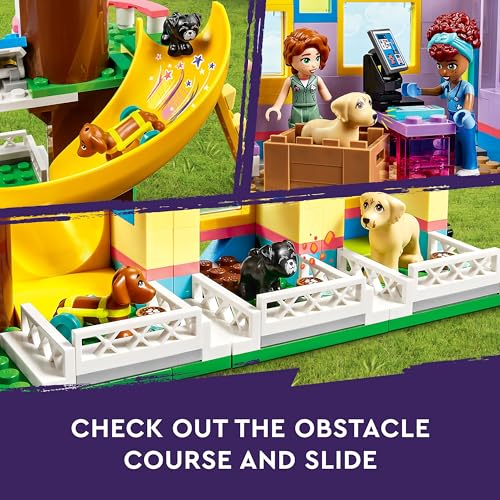 Dog Rescue Center Pet Animal Playset with Mini-Dolls L46740