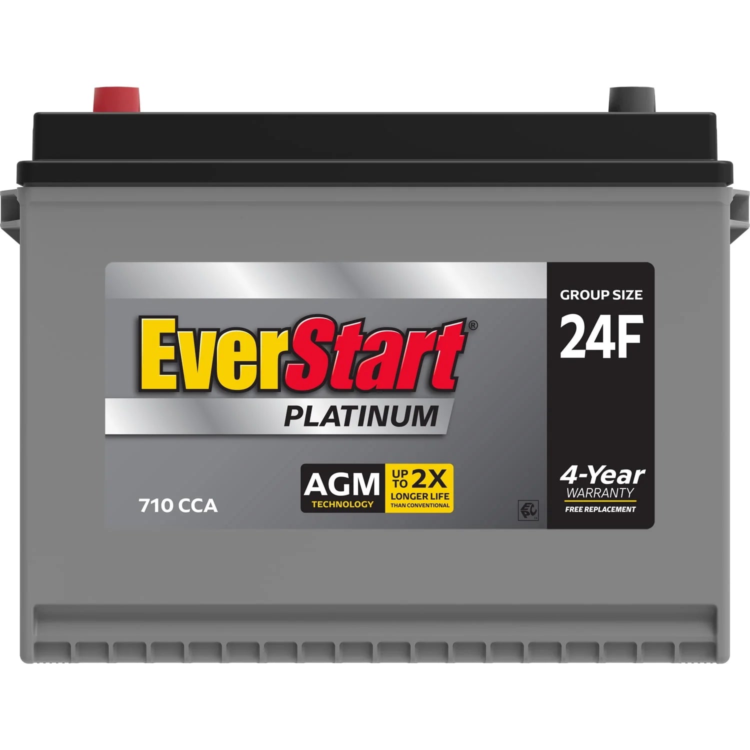 Platinum AGM Automotive Battery, Group Size 24F 12 Volt, 750 CCA Y113567