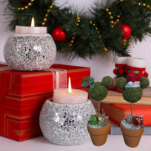 Seasonal Topiary Set, 6 inch, Holiday Themed Decor J51477