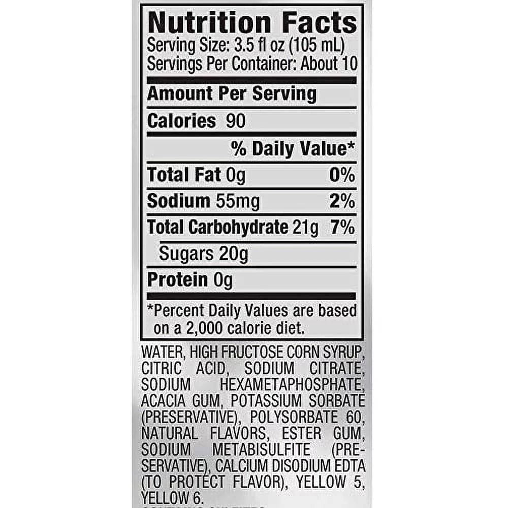 Sweet & Sour Mix 1 Liter Per Bottle - 6 Per Case A780