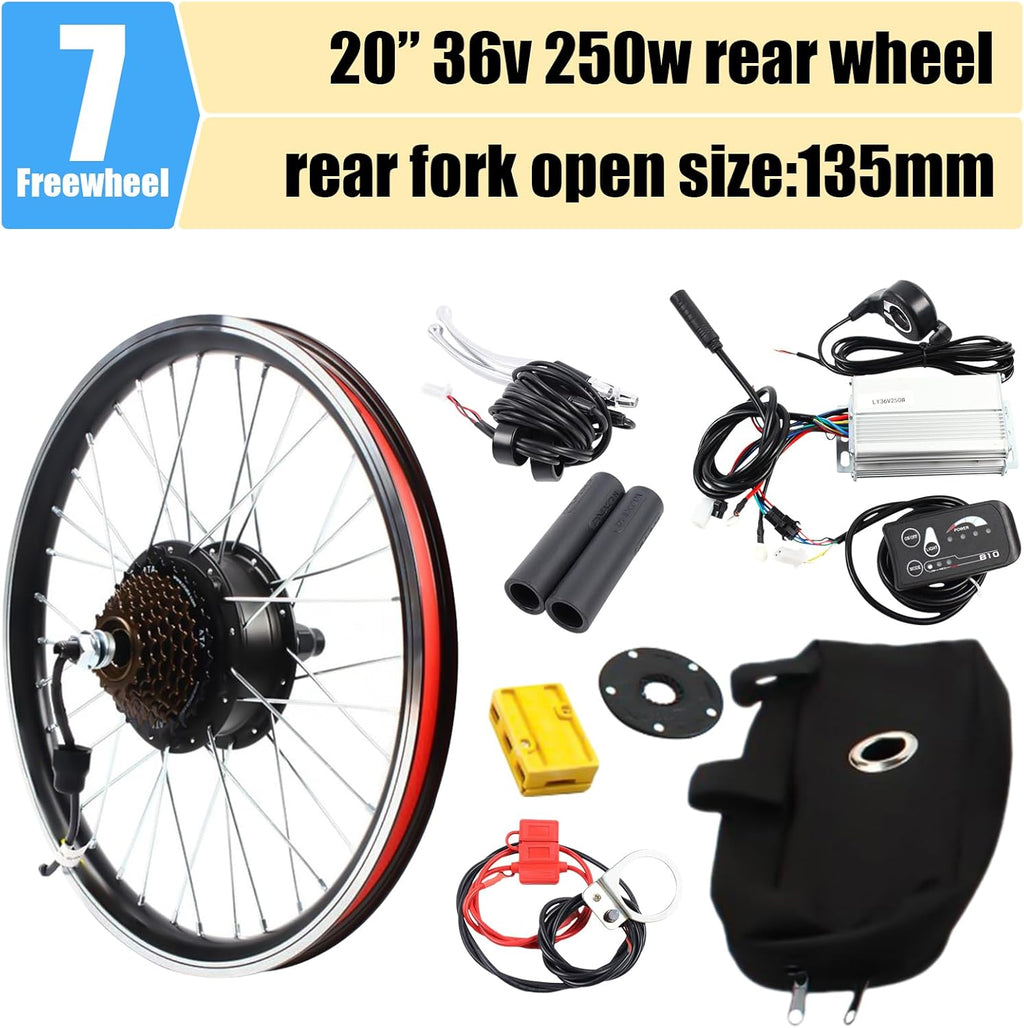 48V 1000W 36V 250W Rear Wheel Electric Bicycle Motor Kit O774