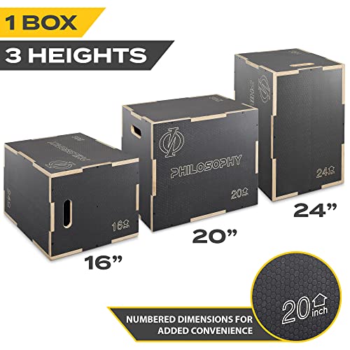 3 in 1 Non-Slip Wood Plyo Box U9186