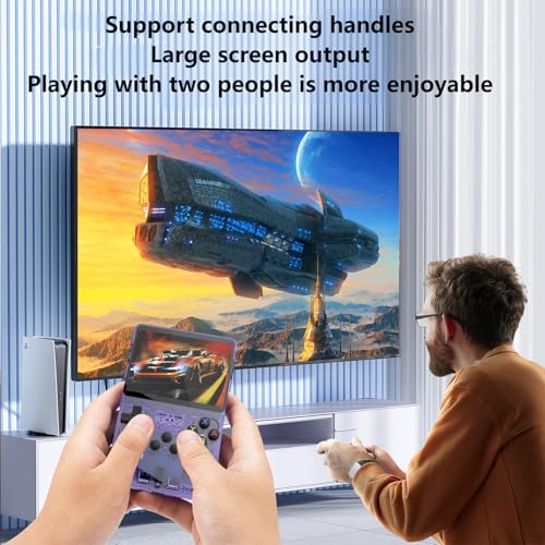 White 3.5-Inch IPS Screen Retro Handheld Gaming Console M259527