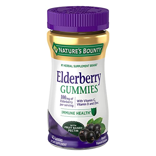 Elderberry Gummies Dietary Supplement, 100 mg, 120 Gummies N56750