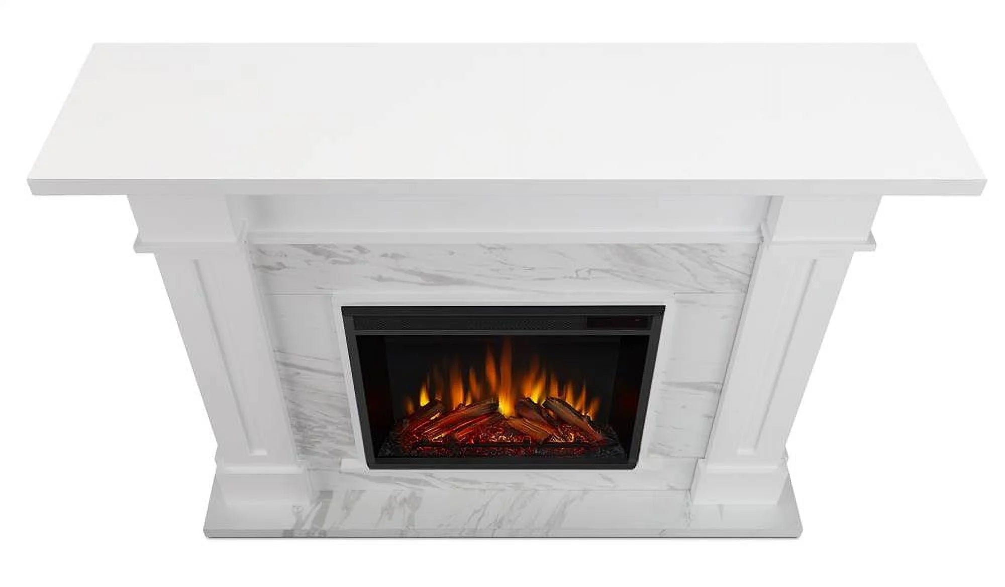 White Marble Electric Fireplace F592