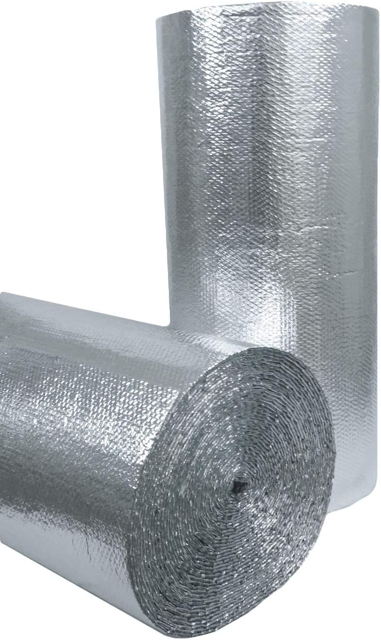Non Fiberglass Reflective Foil Foam Core Garage Door Insulation Kit, 18 Feet x 8 Feet, R Value 7.5 O477
