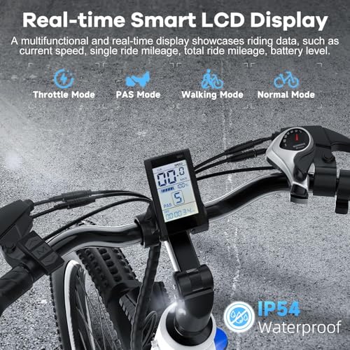 26" Electric Bike with 7-Speed and Removable Battery P8636