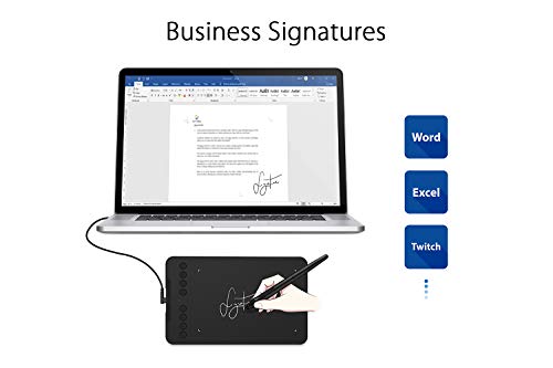 Drawing Tablet 7 x 4 inch with 8192 Levels Pressure 8 Shortcut Keys O847481