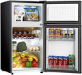3.2 Cu.ft Mini Fridge with Freezer 2 Door Compact Refrigerator (Black) B30701