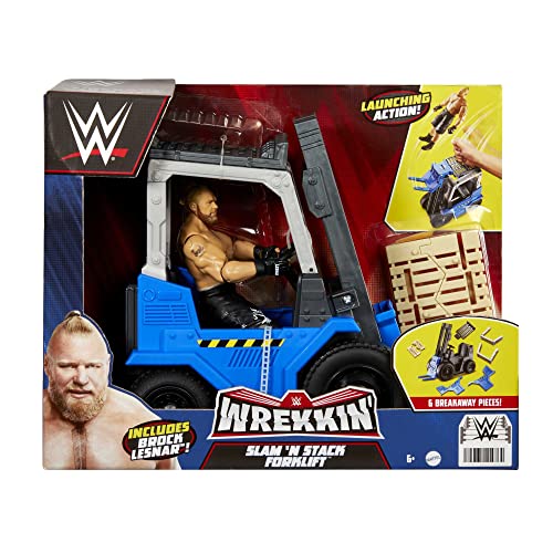 WWE Forklift & Action Figure Playset with Toy Vehicle & 6-inch Collectible U21777