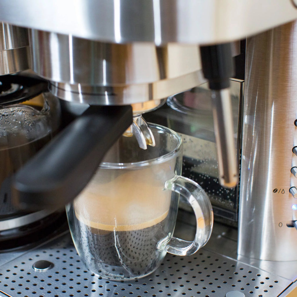 Stainless Steel Combination Espresso Machine & 10 Cup Drip Coffee Maker P617