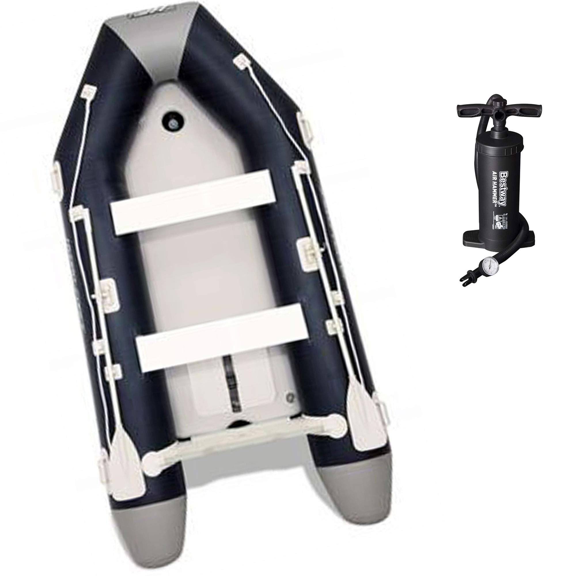 Blue 130 inch Inflatable Boat Raft with Oars T49455