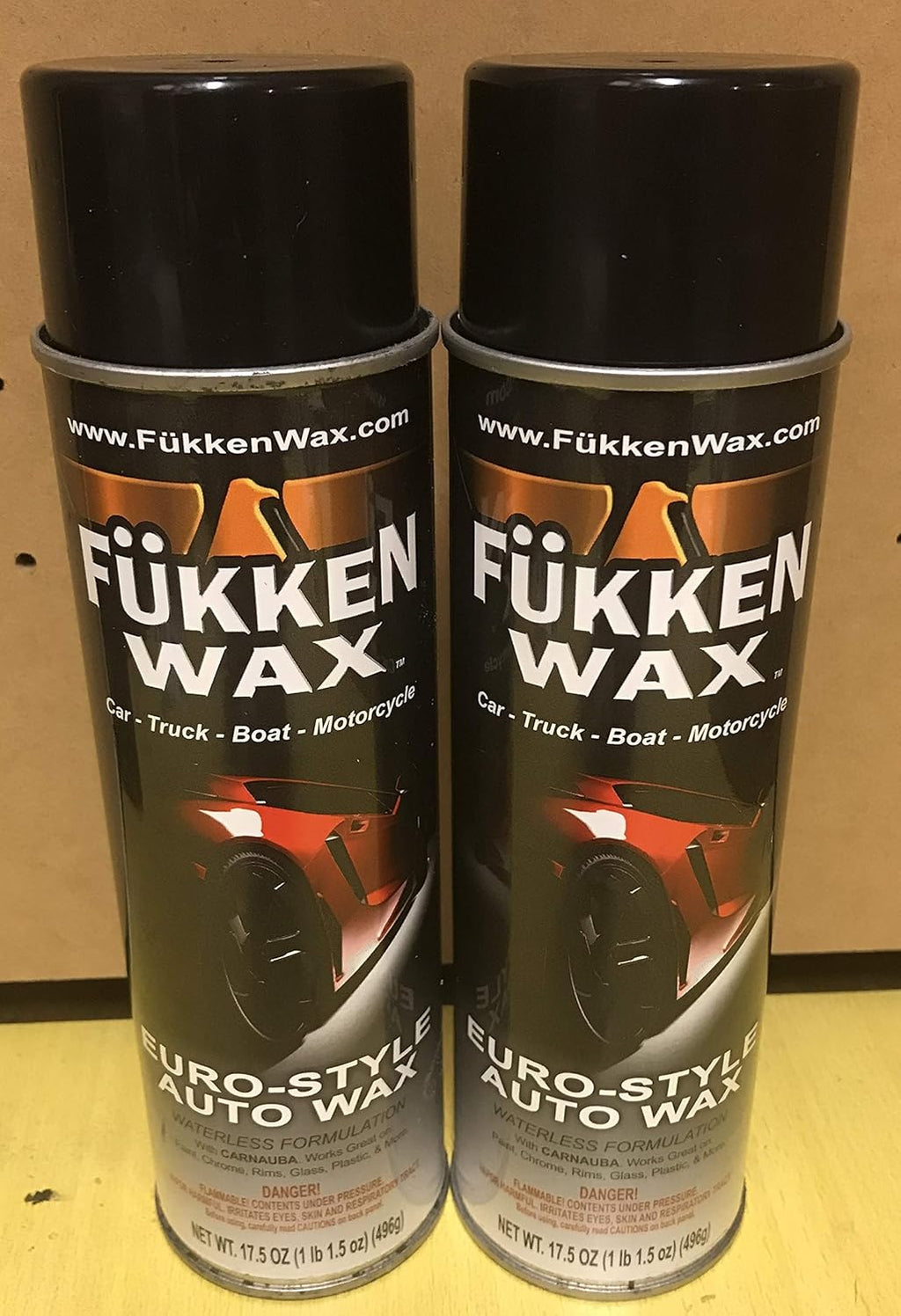 17.05oz Carnauba Spray-On Car Wax (6 Cans) N492