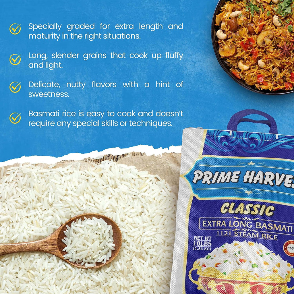 Basmati Rice 10lbs Extra Long Grain White Rice P8253