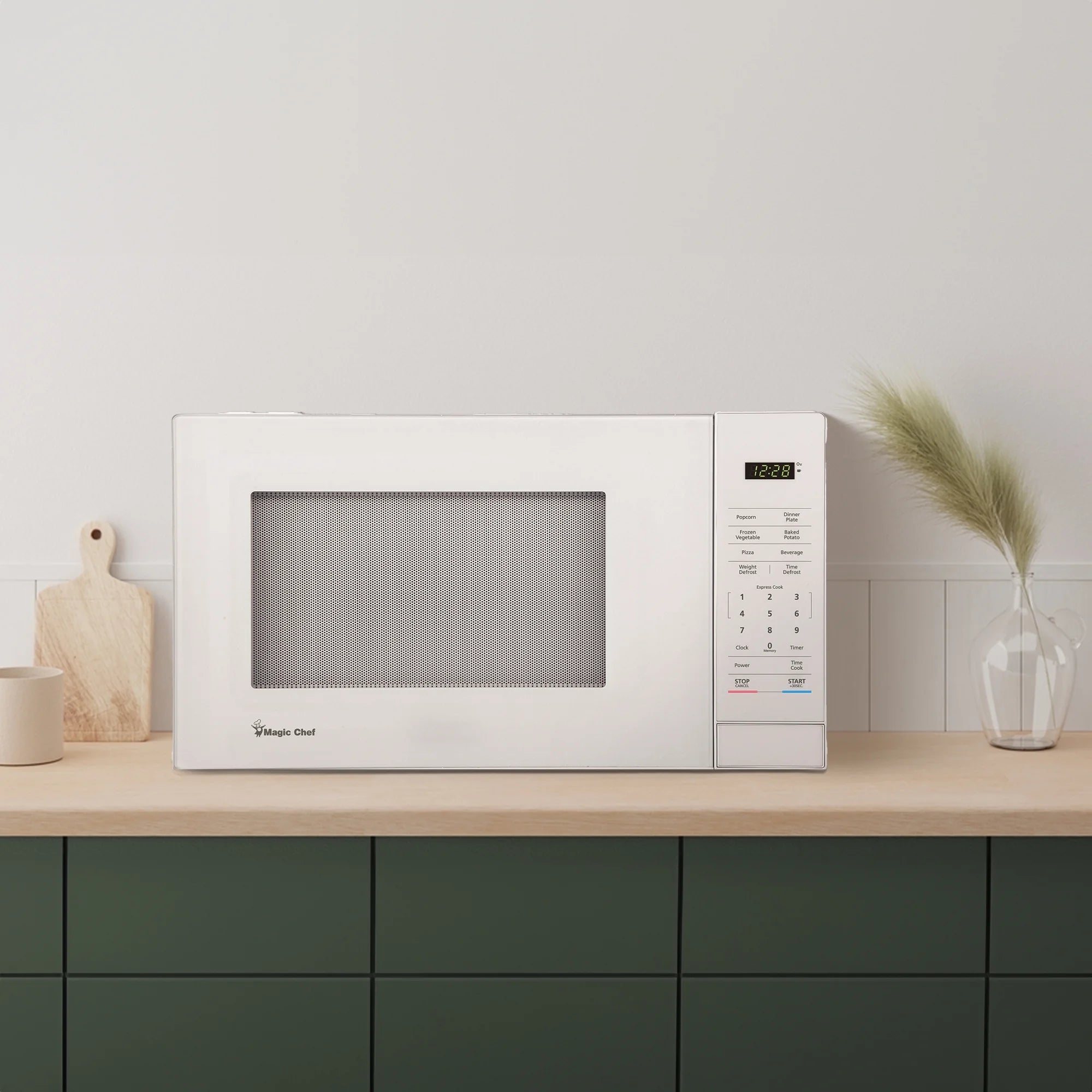 White Countertop Microwave Oven, 1,000 Watts Q22593