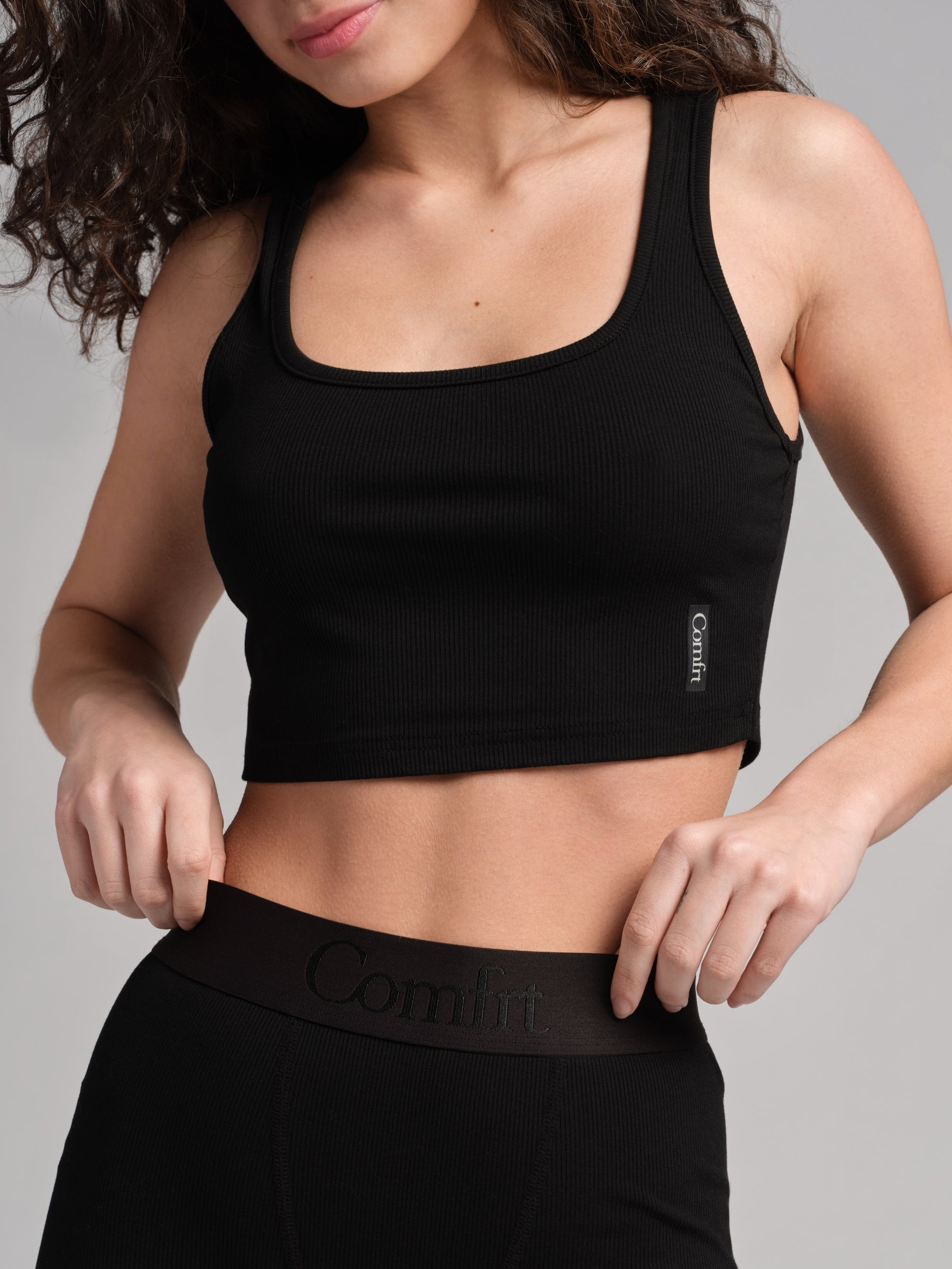 Rib Contour Crop Tank