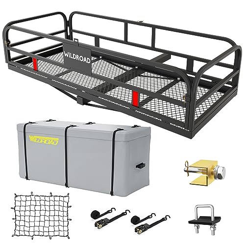 60" x 24" x 14" Hitch Cargo Carrier with Waterproof Cargo Bag S364