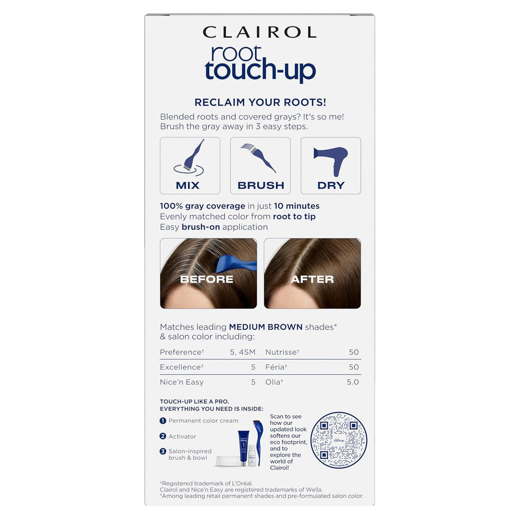 5 Medium Brown Permanent Hair Dye, Pack of 2 Y6050
