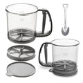 3 Cup Capacity Fine Mesh Gray Flour Sifter E67804