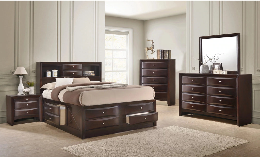 Queen Size Wooden Captains Bed with Storage Drawers V99722