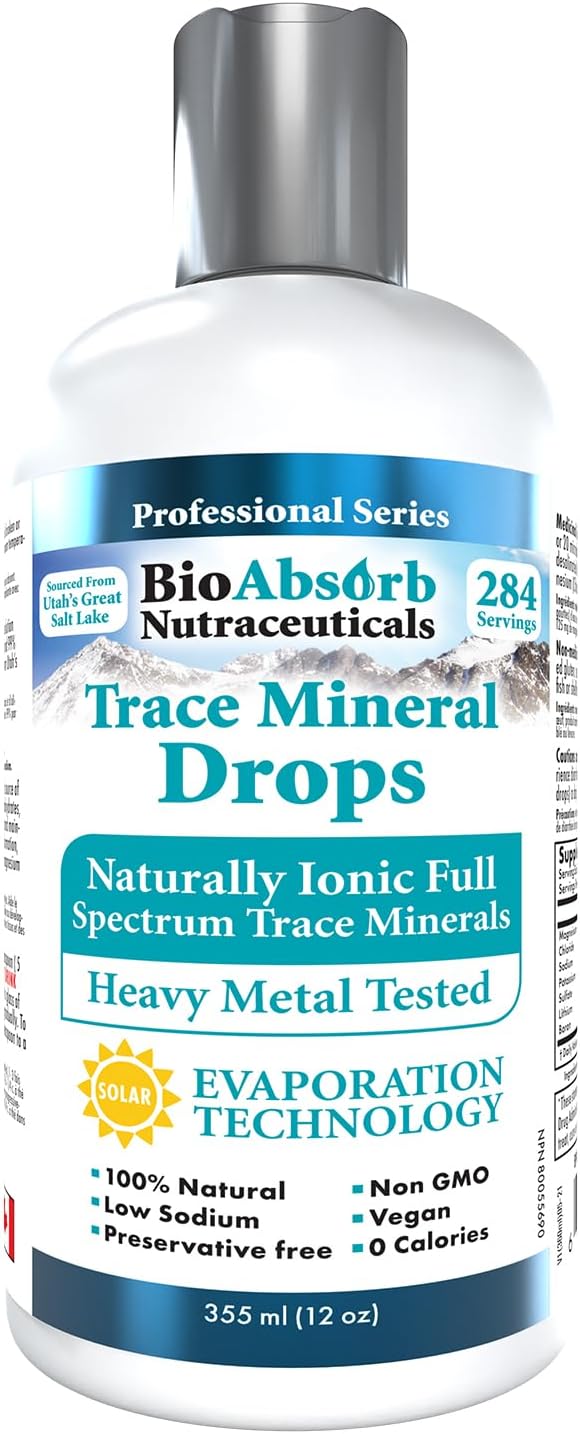 284 Servings Ionic Magnesium Trace Mineral Drops (12 oz) M5261